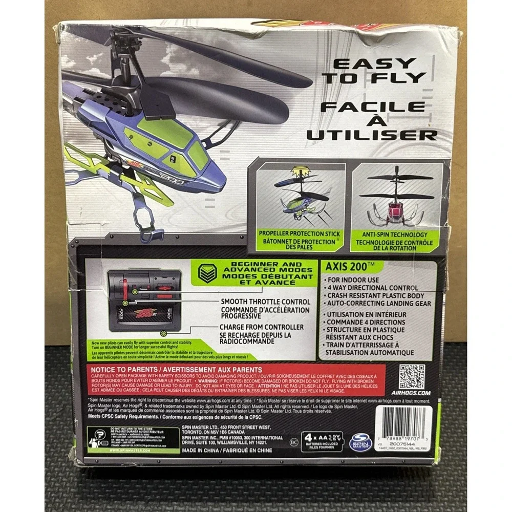 Air Hogs Axis 200 Remote Control Helicopter Set With EZ Control Technology